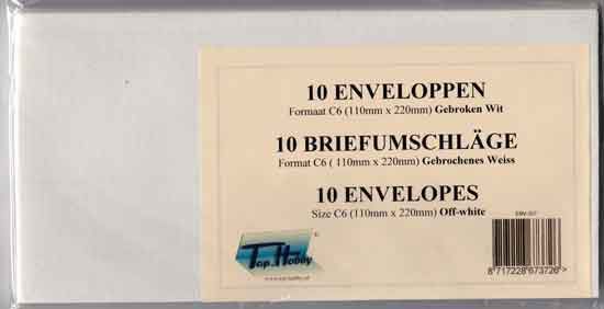 Envelopes Packet - 10 envelopes - Off-white