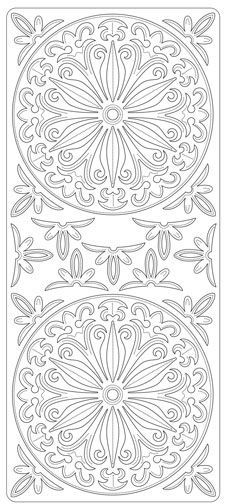 Rondje Bloem  - Holografisch Stickervel - Groen