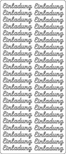 Einladung - Peel-Off Stickervel - Goud