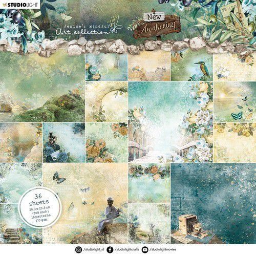 Paper Pad Jenine's New Awakening Nr.01 203x203mm