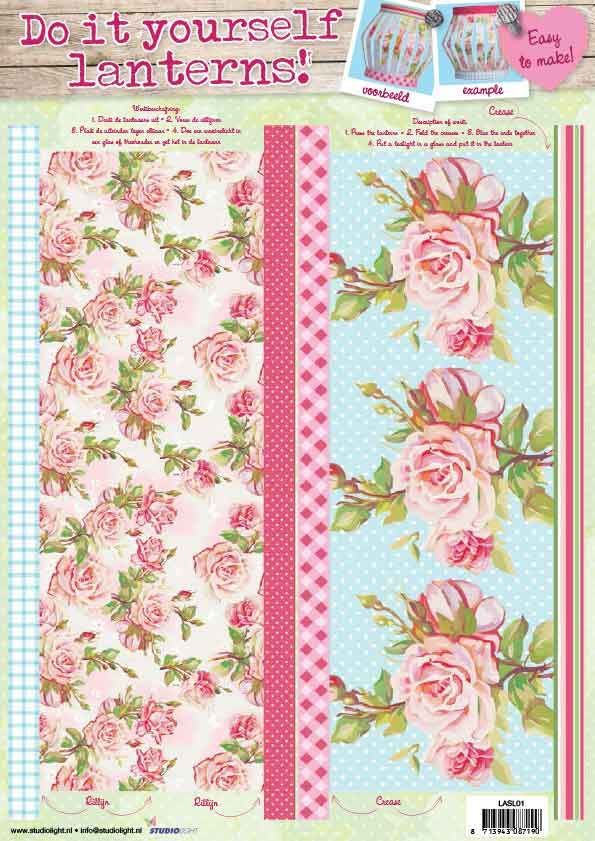 Laterne - 3DA4 Feuilles Prédécoupee