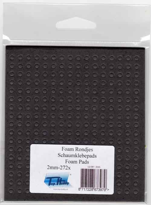 Foam Rondjes - 2 mm dik - Zwart