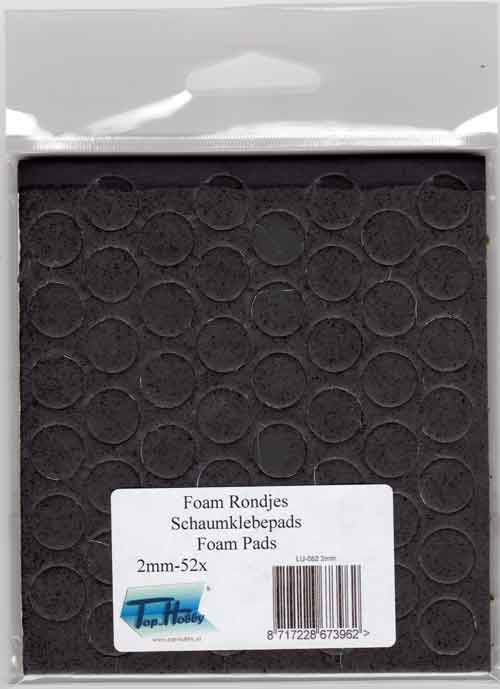 Foam Rondjes - 2 mm dik - Zwart