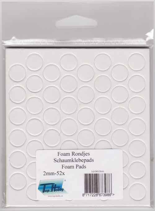 Foam Rondjes - 2 mm dik - Wit