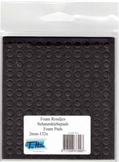 Foam Rondjes - 2 mm dik - Zwart