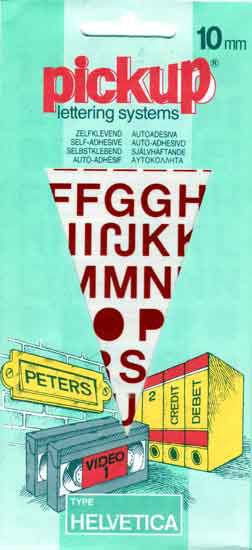 Pickup Buchstaben - 10mm - Rot - Helvetica