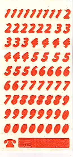 Pickup Zahlen - 10mm - Ornge