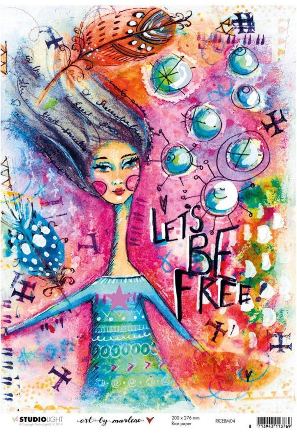 Rice Paper A4 vel Art By Marlene 5.0 nr.04