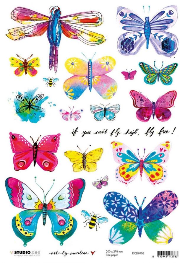 Rice Paper A4 vel Art By Marlene 5.0 nr.06