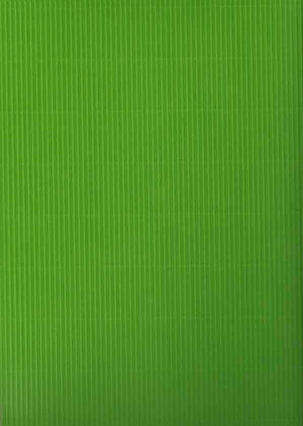 50 Ondulé Karton Feuilles - Vert Clair