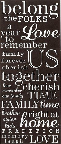 Velvet Rub-on Sticker Sheet - Family - White