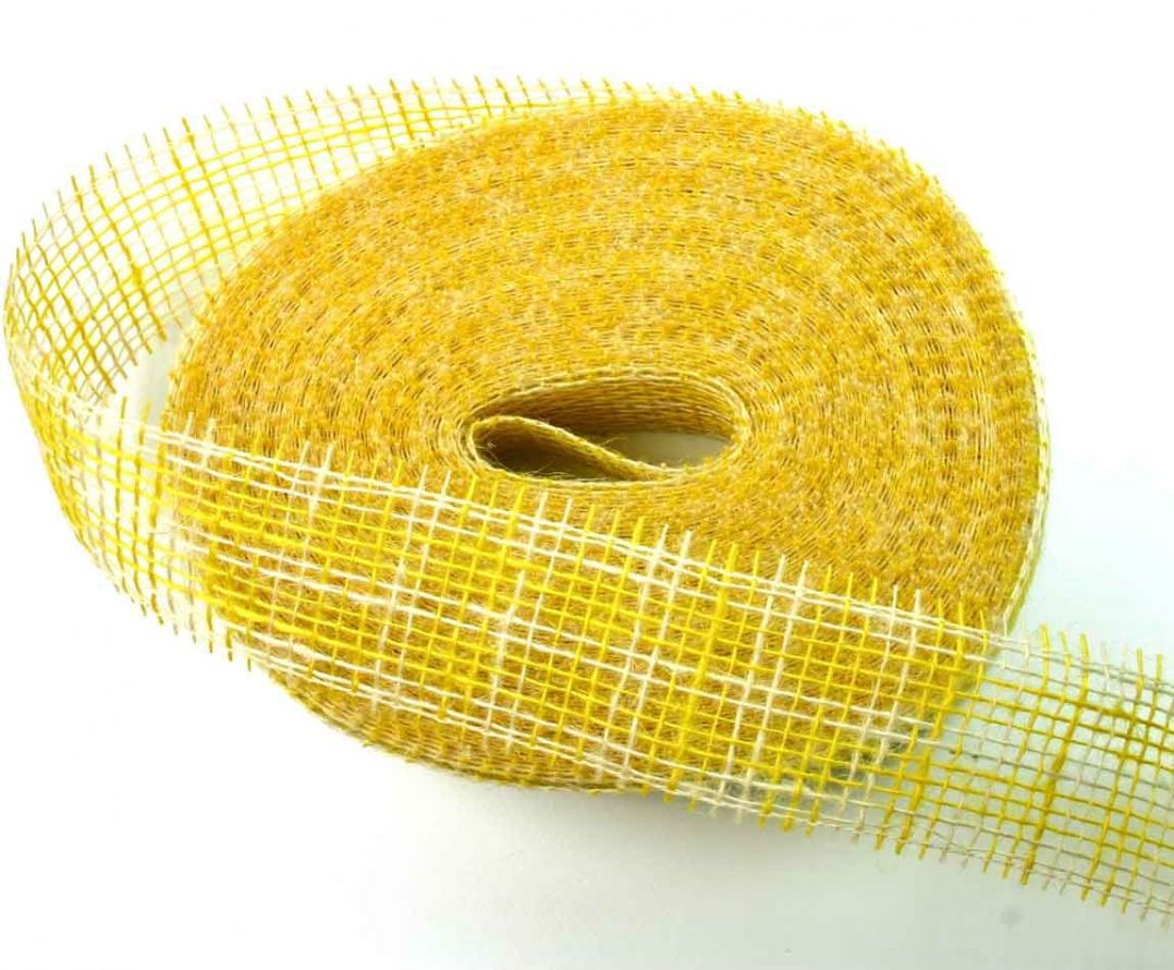 Sizo-Band  Multi-Colour Rolle - Gelb-Elfenbeinweiß