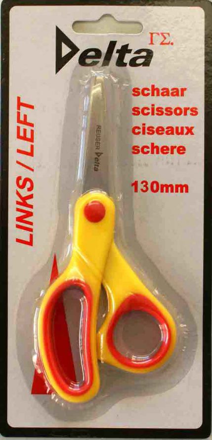 Delta Soft-grip Hobbyschaar - 13cm - Linkshandig