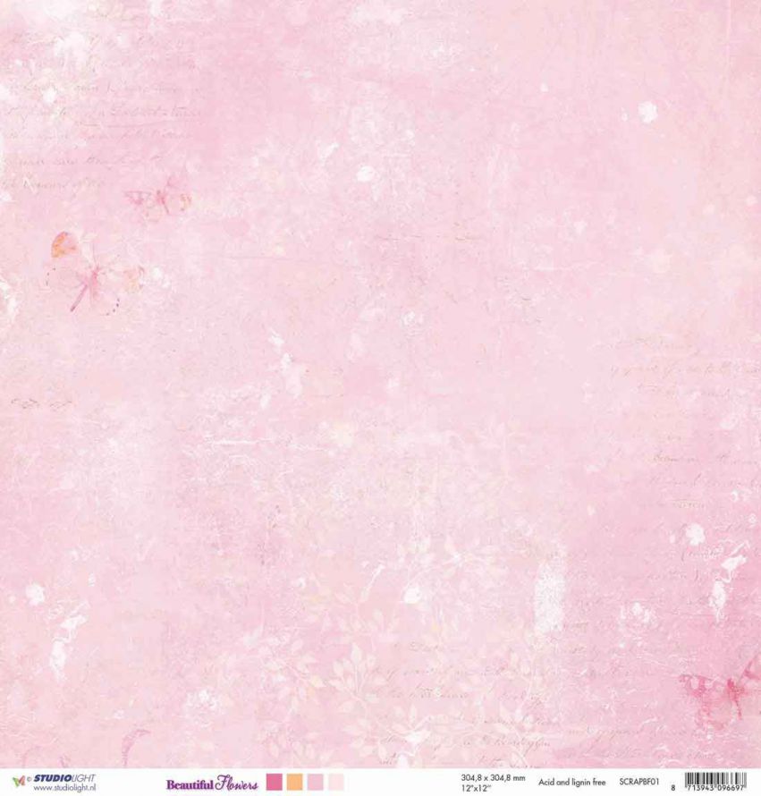 Beautiful Flowers Scrapbook Feuilles