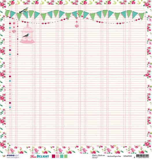 Flower Delight Scrapbookvellen