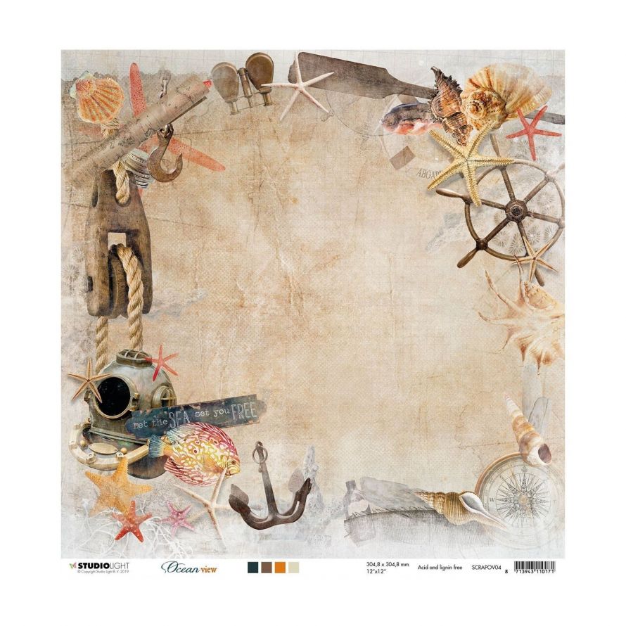 Ocean View - Scrapbooksheets - Double Face