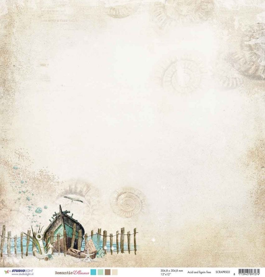 Romantic Summer Scrapbook Sheets