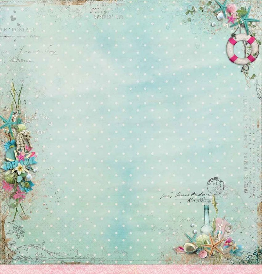 Romantic Summer Scrapbook Sheets