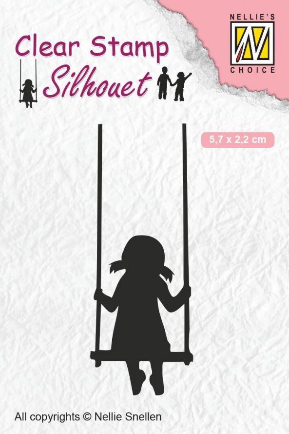 Transparante Stempel - Silhouette Swinging