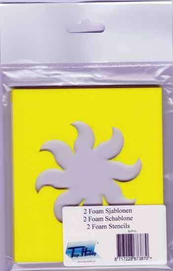 Pochoirs en Mousse - Soleil et Hippocampe