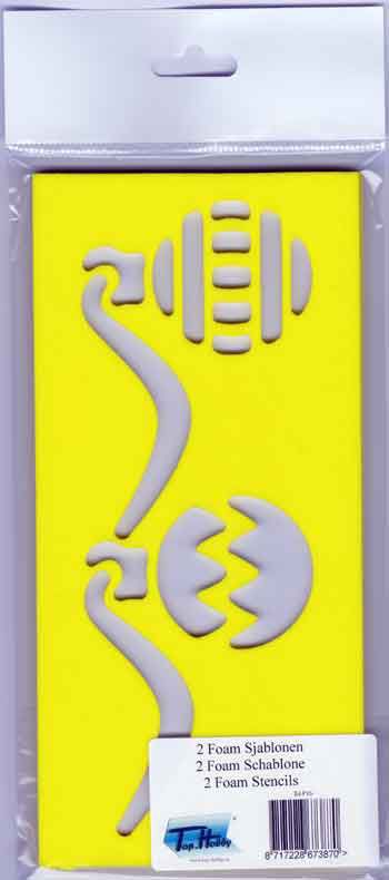 Pochoirs en Mousse - Boules de Noël