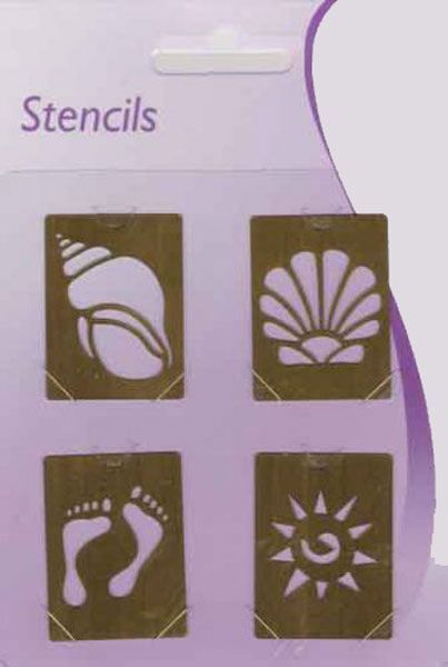Plage et Soleil - Stencils