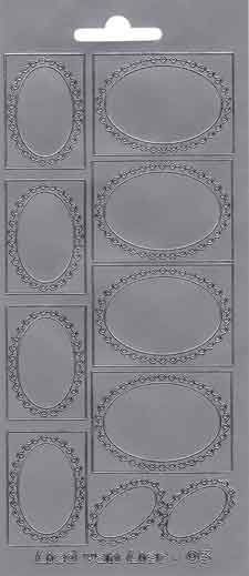 Oval - Lied van Lier - Peel-Off Sticker Sheet - Transparant-Gold