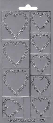 Harten - Lied van Lier - Peel-Off Stickervel - Goud