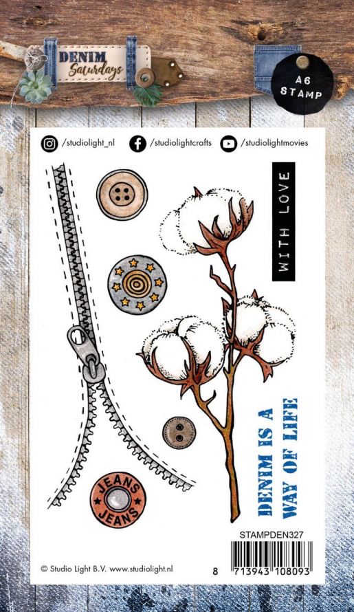 Tampon Transparente - Denim Saturdays - A6 - 10,5 x 15cm