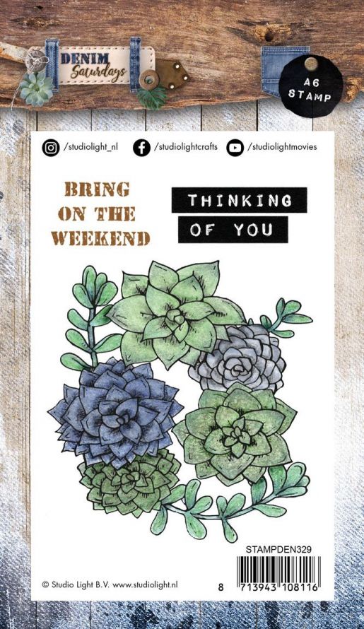 Tampon Transparente - Denim Saturdays - A6 - 10,5 x 15cm