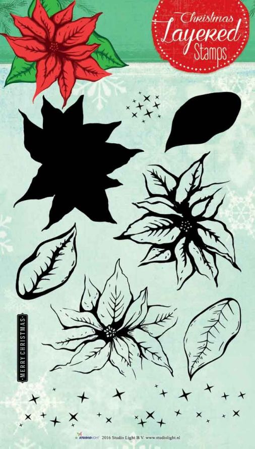 Kerst - Layered Transparante Stempel - A5 Formaat