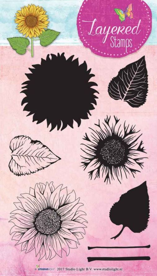 Bloemen - Layered Transparante Stempel - A5 Formaat