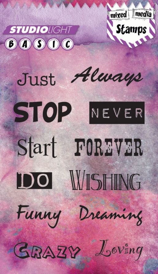 Tekst Basics - Transparante Stempel - A6