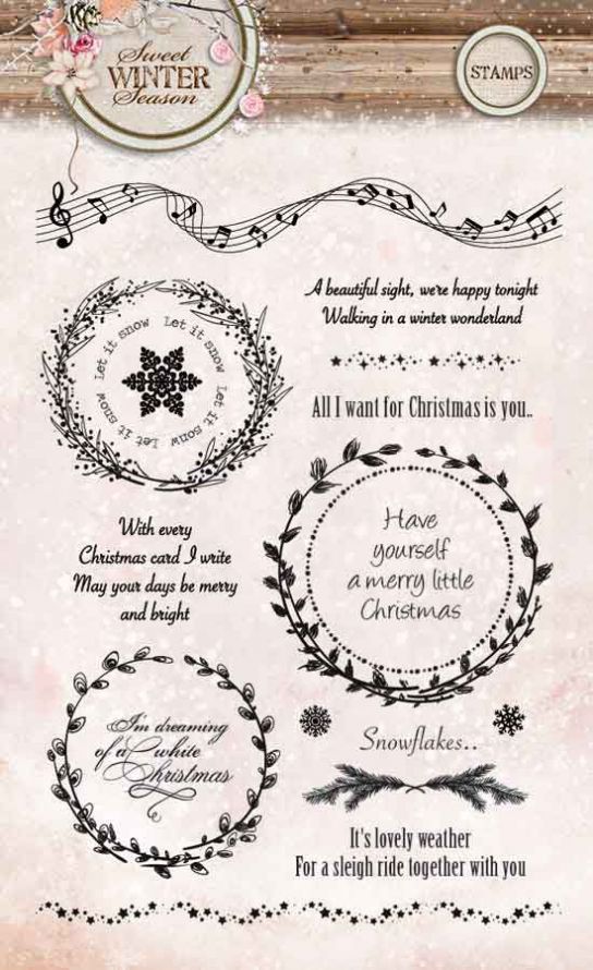 Sweet Winter Season - Clear Stempel - A6