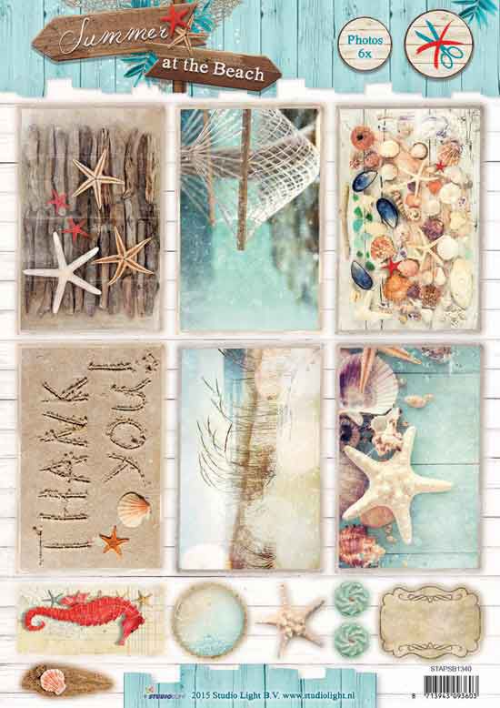 Summer at the Beach -  3DA4 Photo Die-cut Sheet