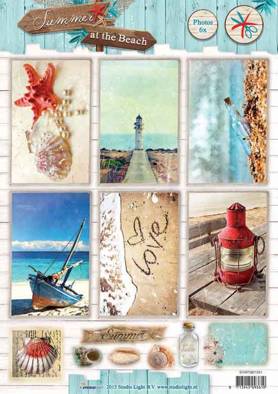Summer at the Beach -  3DA4 Photo Die-cut Sheet
