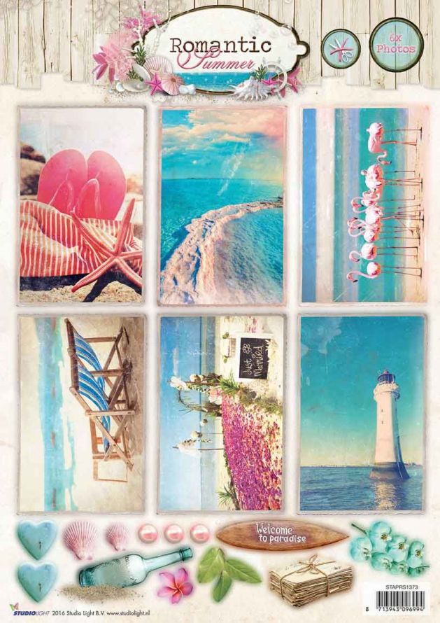 Romantic Summer -  3DA4 Photo Die-cut Sheet