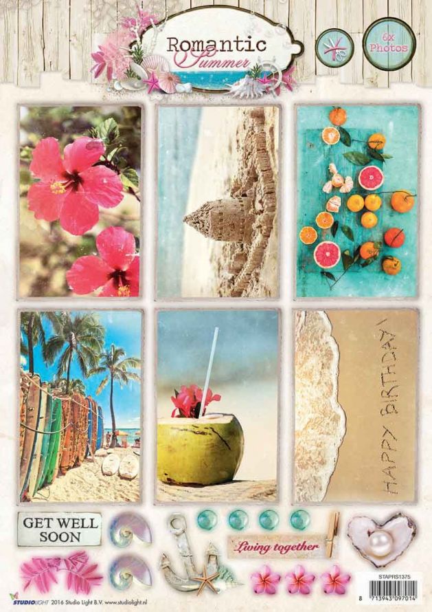Romantic Summer -  3DA4 Photo Die-cut Sheet