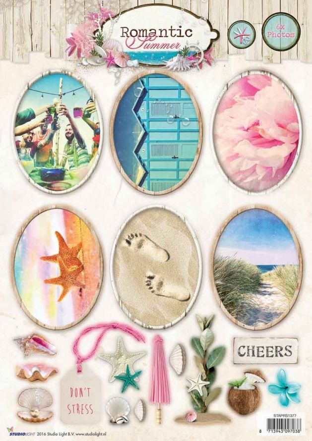 Romantic Summer -  3DA4 Photo Die-cut Sheet