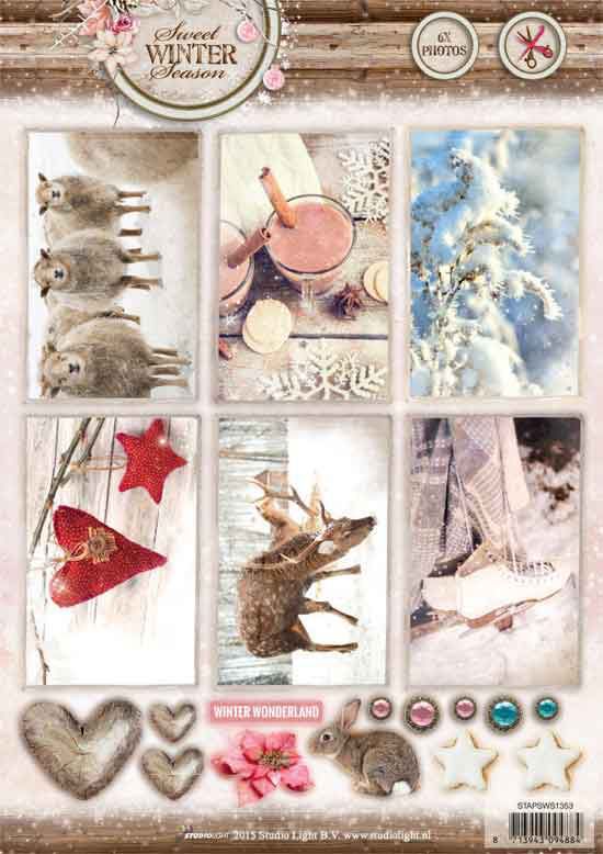 Sweet Winter Seasons - 3DA4 Photo Stanzbogen