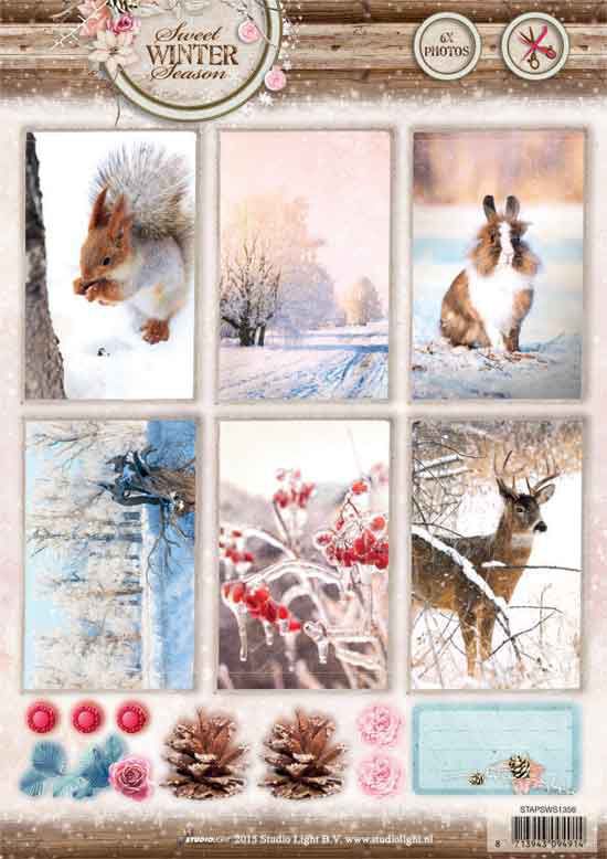 Sweet Winter Seasons - 3DA4 Photo Stanzbogen