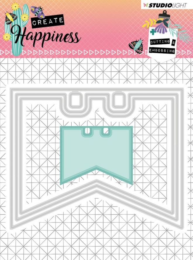 Create Happiness - Embossing Die-cut Stencil