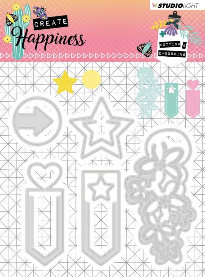 Create Happiness - Embossing Die-cut Stencil