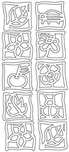 Printemps - Sticky Shape - Double Face Sticker