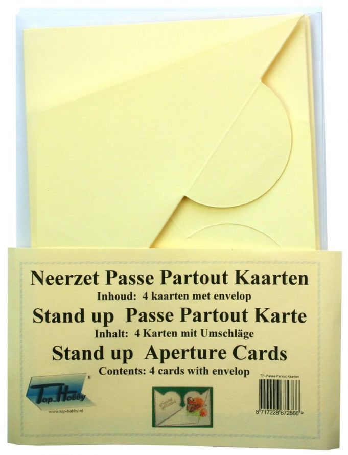 Rondjes Neerzet Kaarten Pakjes - Creme