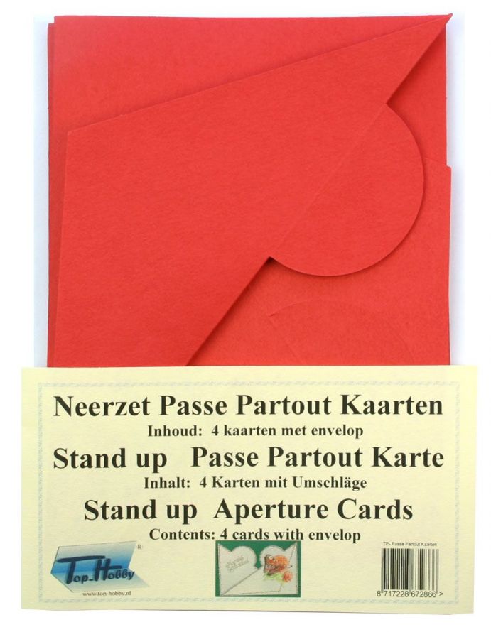 Rondjes Neerzet Kaarten Pakjes - Rood