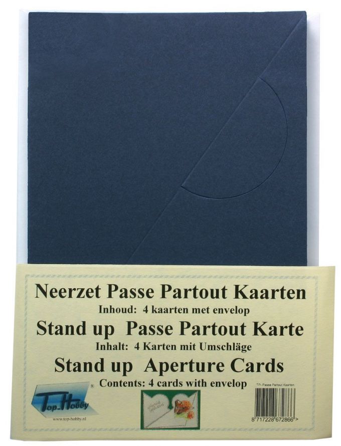 Rond Stand Up Cartes Paquet - Bleu Foncé