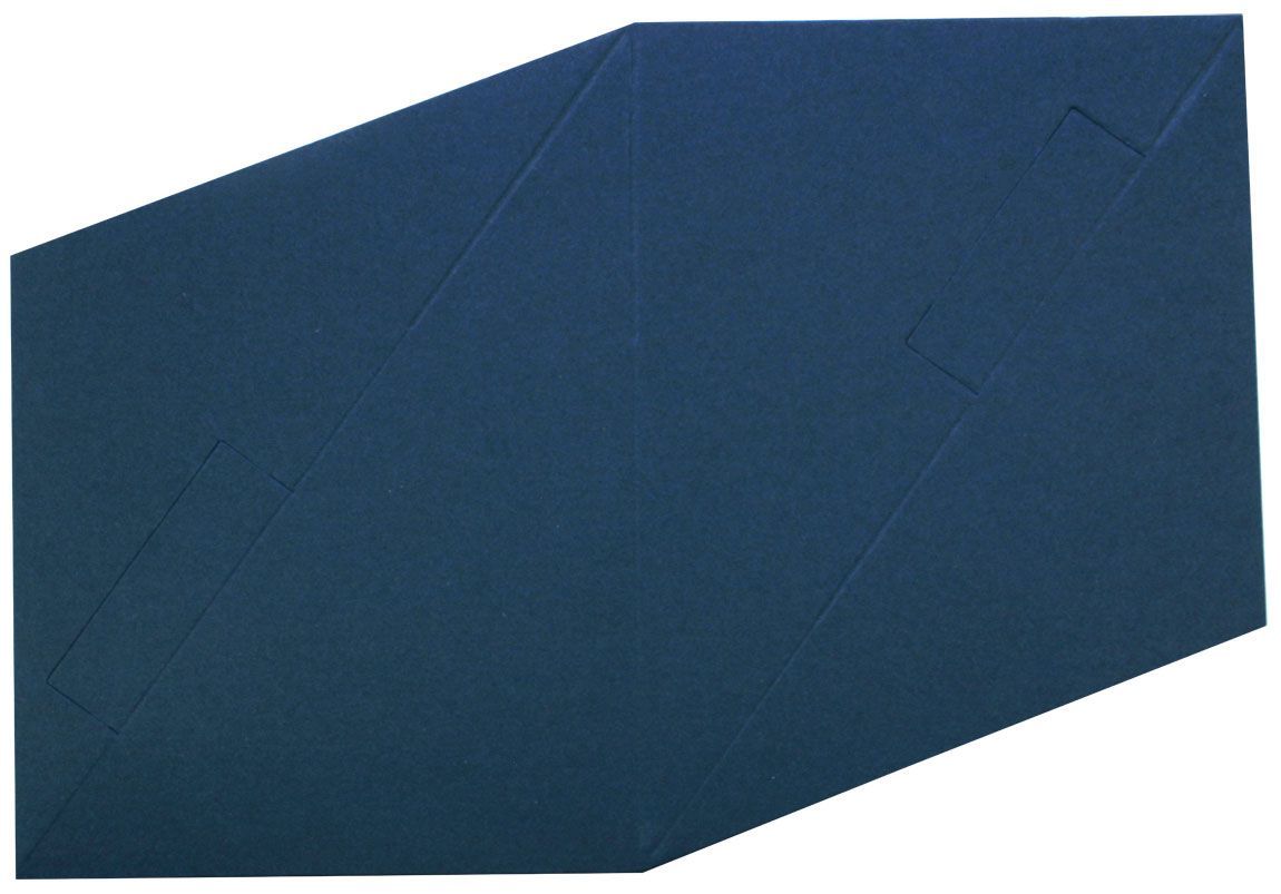 100 Square Stand Up Cartes - Bleu Foncé