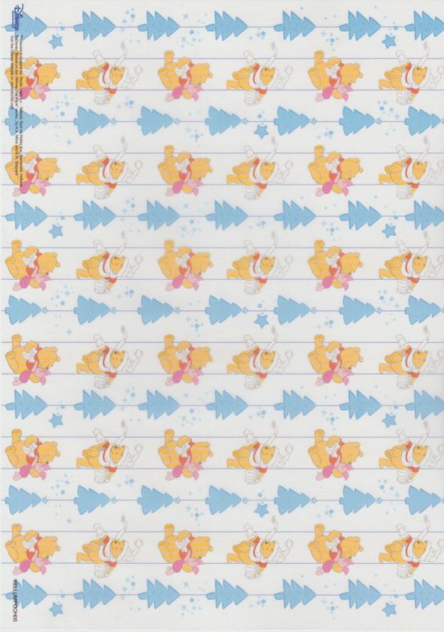 Winnie the Pooh - Vellum - A4 - Weihnachten