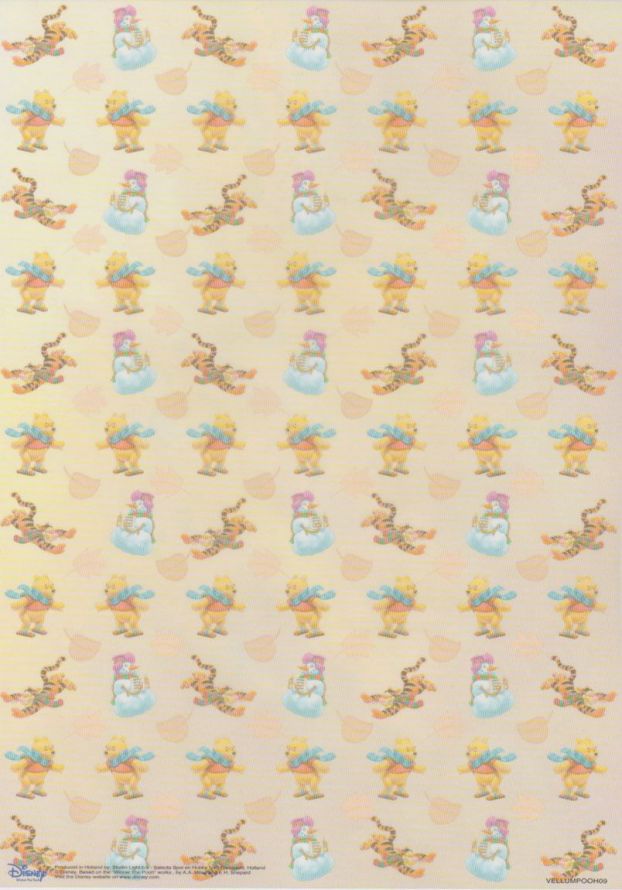 Winnie the Pooh - Vellum - A4 - Weihnachten